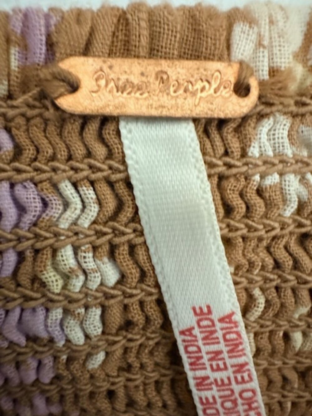 Free People Call Me Baby Meerkat Combo Daisy Brown Motif Size Large NWT - Picture 4 of 10